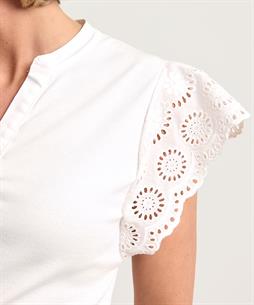 Emotions shirt broderie mouw