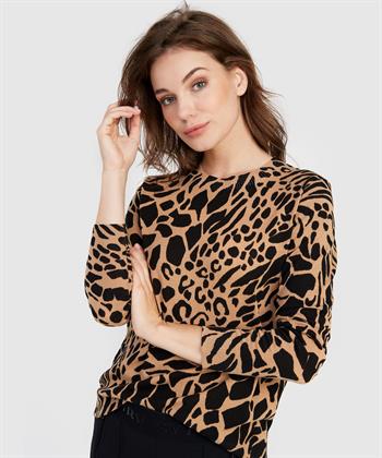 Emotions trui animalprint