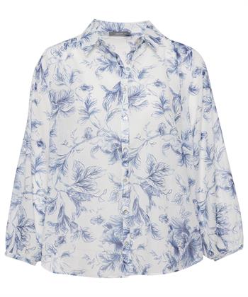 Emotions voile cotton blouse bloem