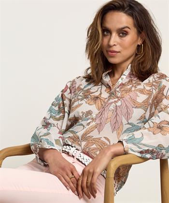 Emotions voile cotton blouse bloem