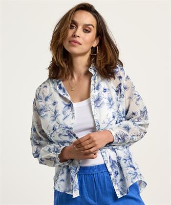 Emotions voile cotton blouse bloem