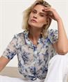 Emotions voile cotton blouse ruches bloem