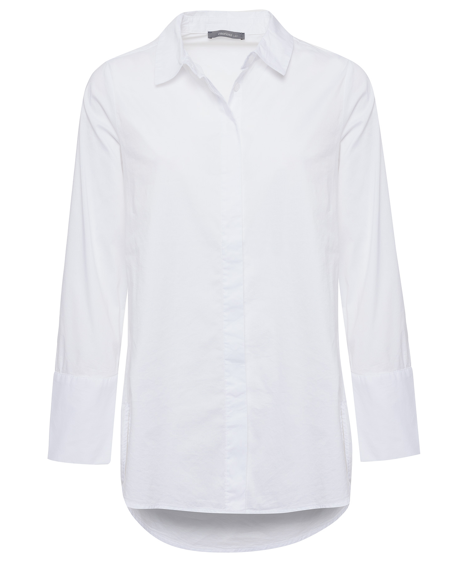 Veranderlijk beddengoed deelnemen Emotions witte blouse oversized | BeOne