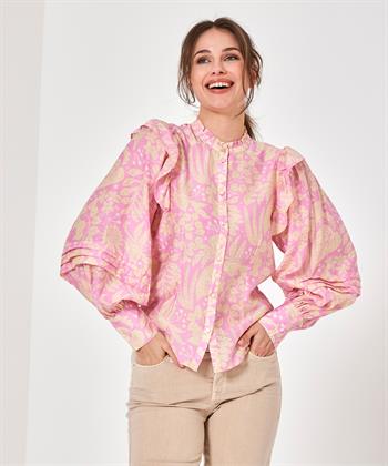 Fabienne Chapot blouse bloemprint ruffles Philo