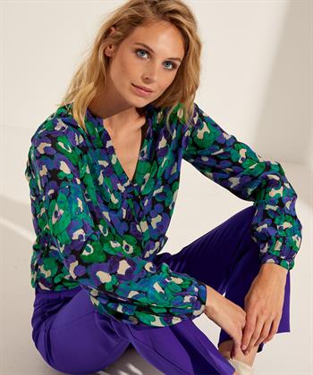 Fabienne Chapot blouse crepe bloem Frida