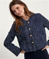 Fabienne Chapot denim jasje tweed look Davis