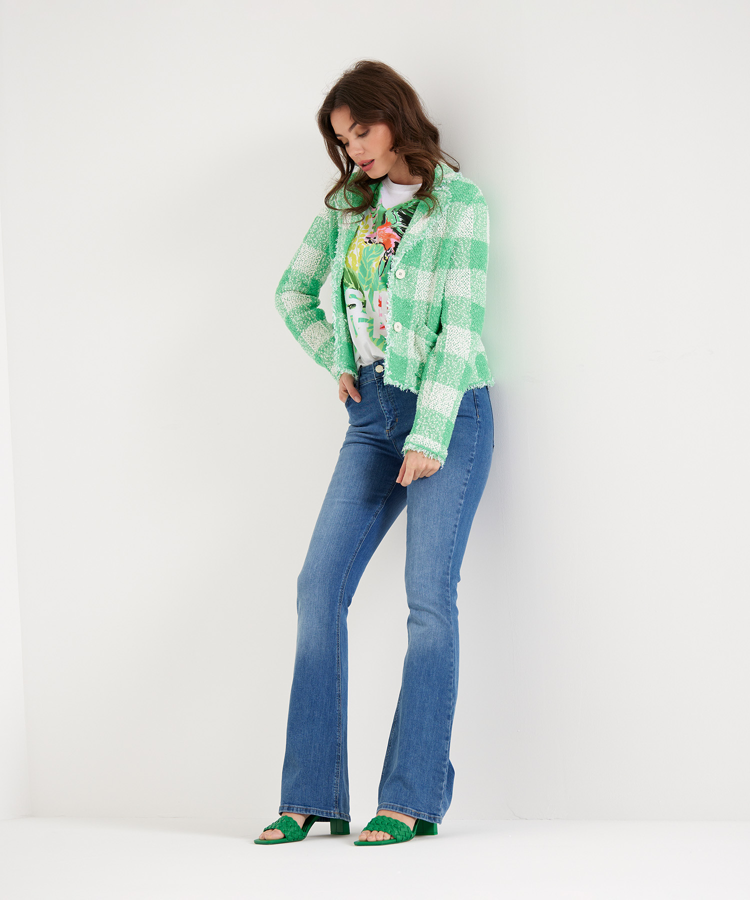 spoelen Commissie rand Fabienne Chapot jeans flared Eva | BeOne