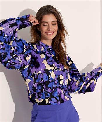 Fabienne Chapot silky blouse bloemenprint Philo