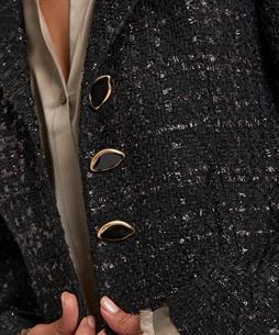 Fabienne Chapot tweed blazer lurex Cher
