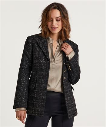Fabienne Chapot tweed blazer lurex Cher