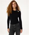 Fabienne Chapot wolmix trui knoopdetail Banda