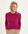 Fabienne Chapot wolmix trui knoopdetail Banda
