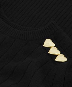 Fabienne Chapot wolmix trui knoopdetail Banda