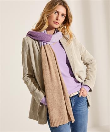 Fraas gebreide sjaal 3-tone