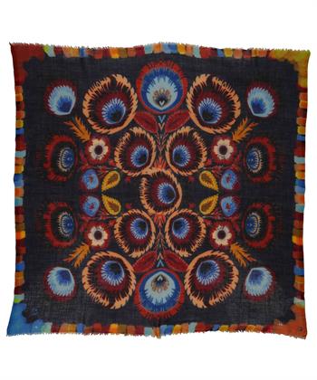 Fraas sjaal multicolor print