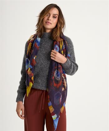 Fraas sjaal multicolor print