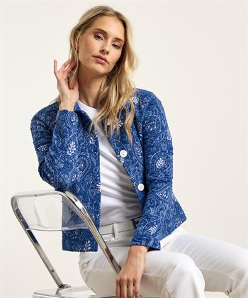 Giulia e Tu blazervest jacquard paisley
