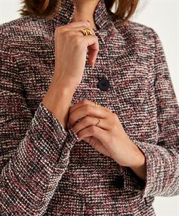 Giulia e Tu bouclé blazer lurex