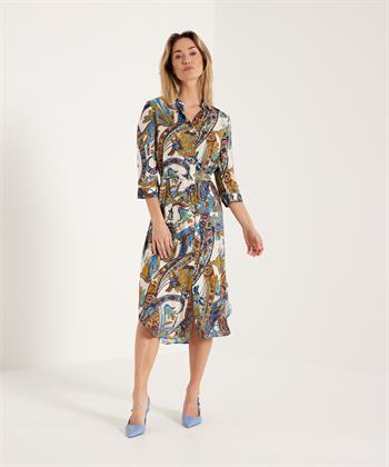Giulia e Tu doorknoopjurk big paisley