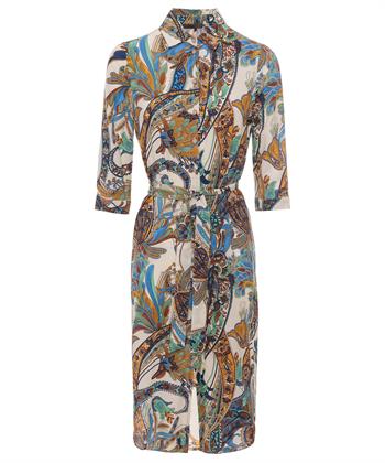 Giulia e Tu doorknoopjurk big paisley