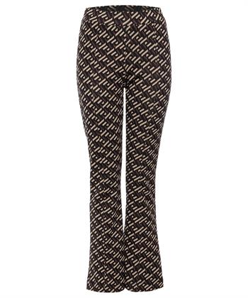 Giulia e Tu flared broek grafisch jacquard