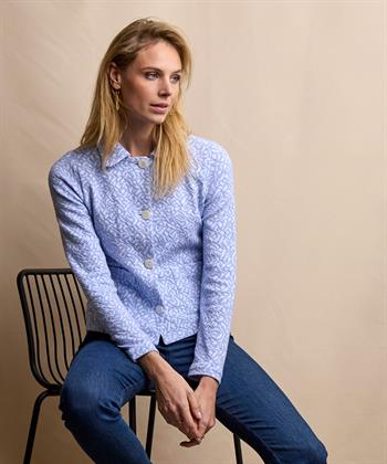 Giulia e Tu jacquard blazervest crinkle