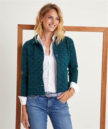 Giulia e Tu jacquard blazervest schelp