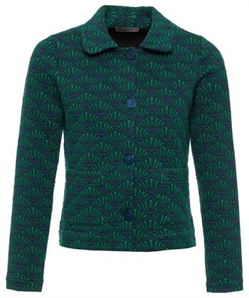 Giulia e Tu jacquard blazervest schelp