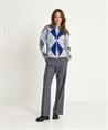 Giulia e Tu jacquard vest argyle ruit