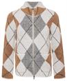 Giulia e Tu jacquard vest argyle ruit