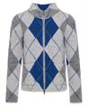 Giulia e Tu jacquard vest argyle ruit