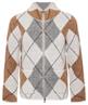 Giulia e Tu jacquard vest argyle ruit