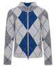 Giulia e Tu jacquard vest argyle ruit