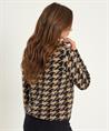 Giulia e Tu jacquard vest pied-de-poule