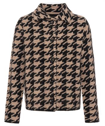 Giulia e Tu jacquard vest pied-de-poule