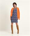 Giulia e Tu jurk bouclé-print tulphals