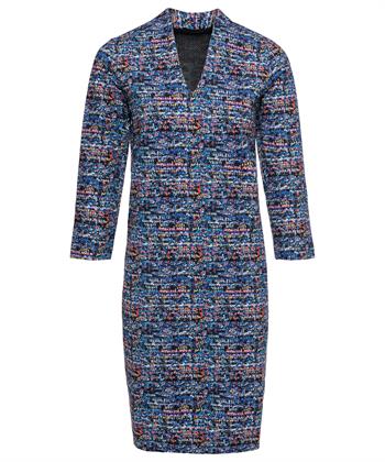 Giulia e Tu jurk bouclé-print tulphals