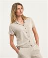 Giulia e Tu linnenmix blouse strepen