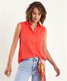Giulia e Tu mouwloze cotton voile blouse