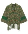 Giulia e Tu poncho vest ikat