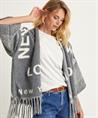 Giulia e Tu poncho vest letters