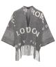 Giulia e Tu poncho vest letters