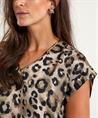 Giulia e Tu silky blouse panterprint