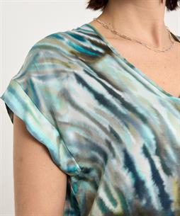 Giulia e Tu silky blouse print