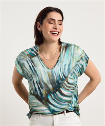 Giulia e Tu silky blouse print