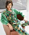 Giulia e Tu silky broek bladprint