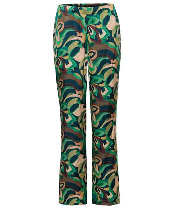 Giulia e Tu silky broek bladprint