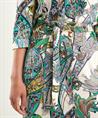 Giulia e Tu silky doorknoopjurk big paisley