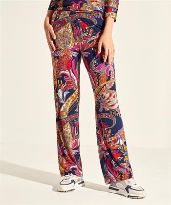 Giulia e Tu slinky palazzo broek multicolor paisley