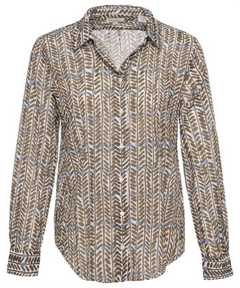 Hartford cotton voile blouse visgraat Coraz